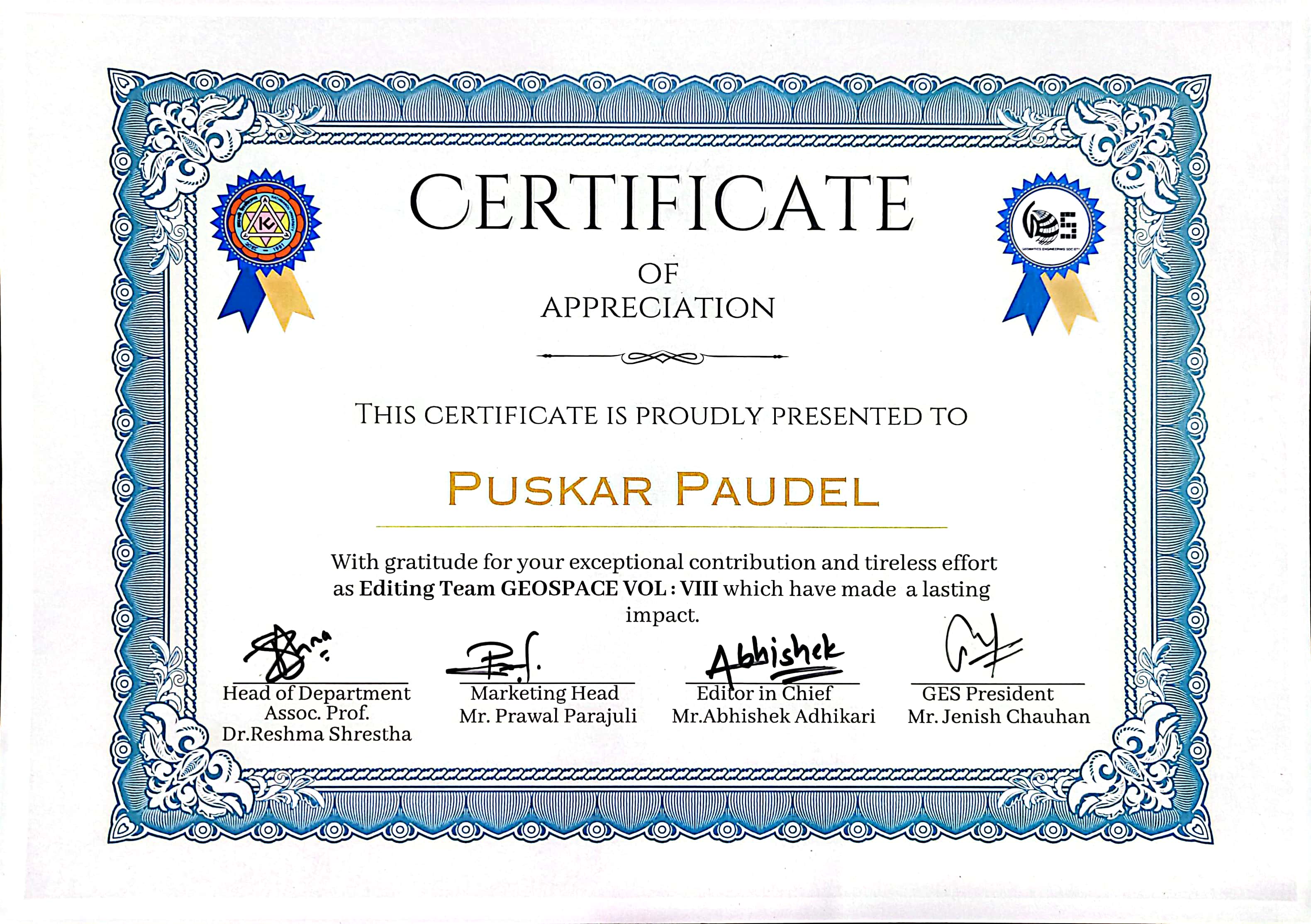R Certificate
